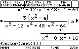 MCD su TI-89 - step 4