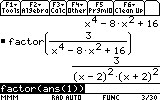 MCD su TI-89 - step 5